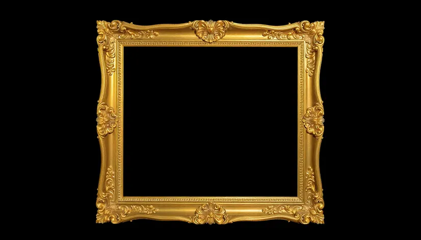 gold frame with no