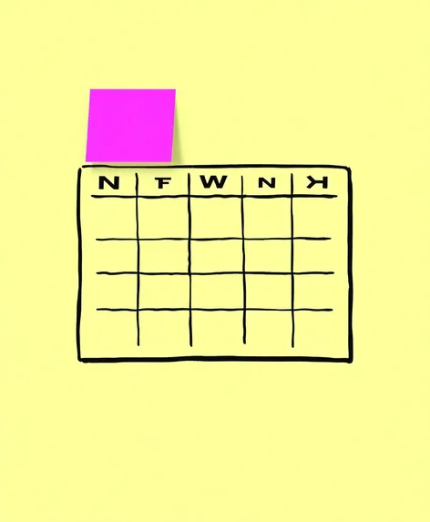 sticky note calendar stencil