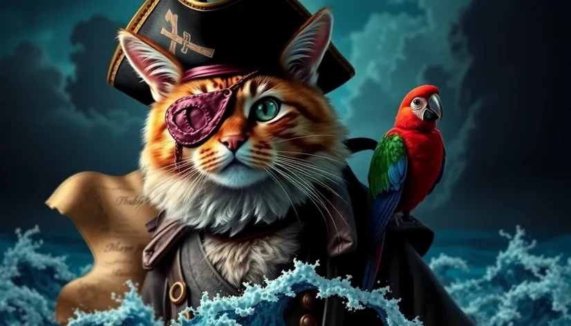 cat as pirate