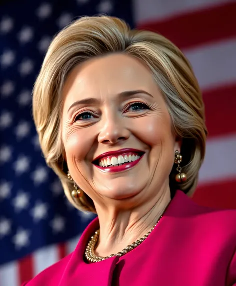 smiling hillary clinton