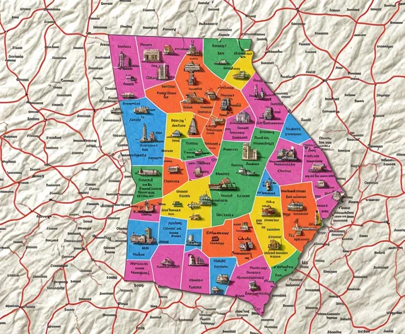 georgia county map