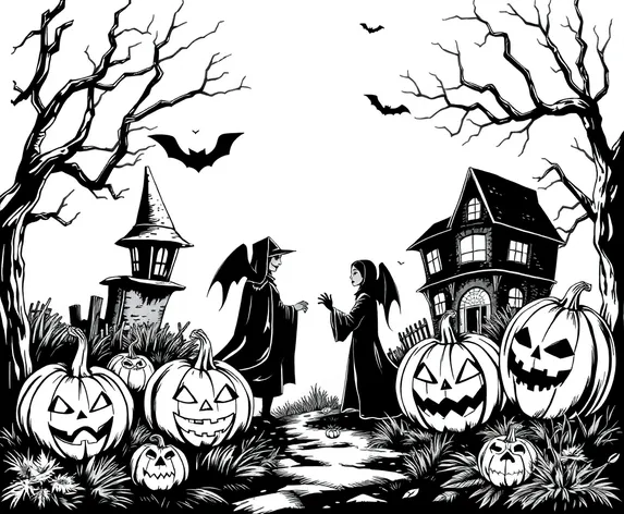 halloween clip art black