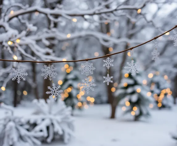 snowflake garland