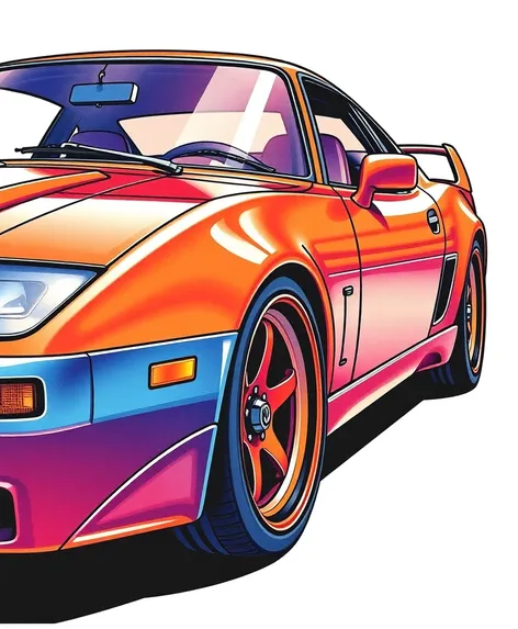 supra love car drawing