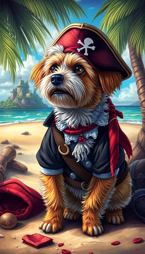 dog pirate costume