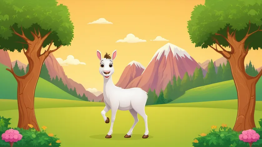 llama cartoon