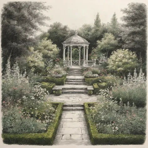 garden drawing