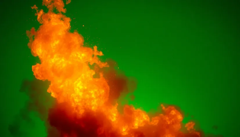 green screen explosion