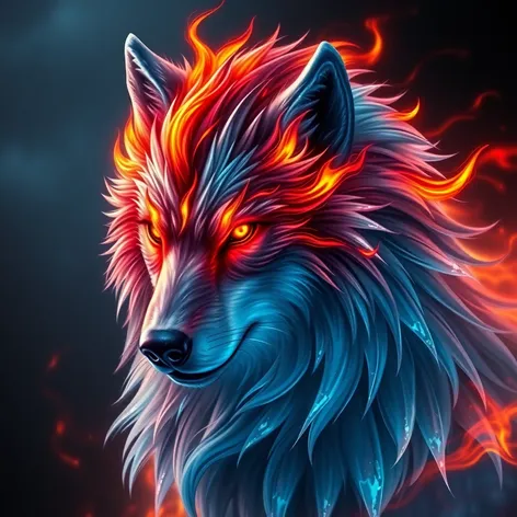 ice and fire wolf