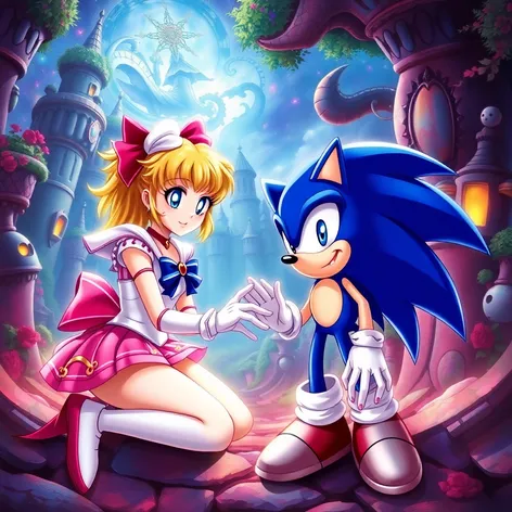 sailor moon and sonic