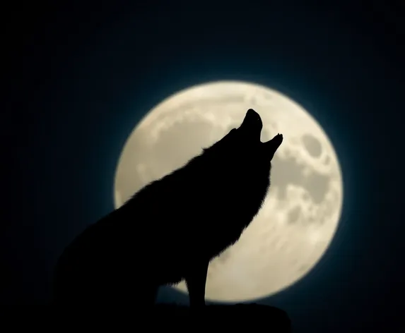 silhouette of a wolf