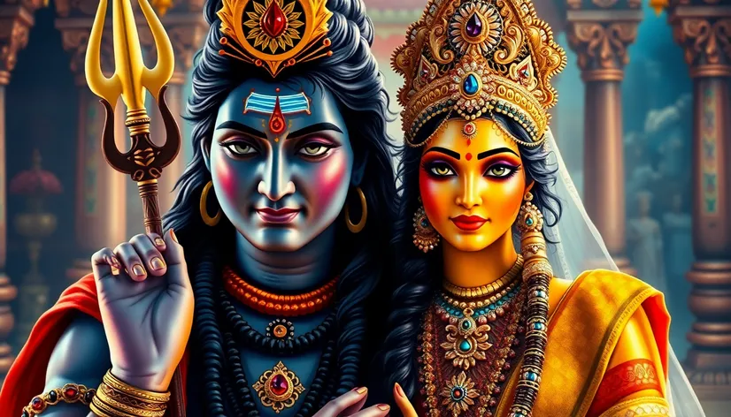 lord shiva with parvathi