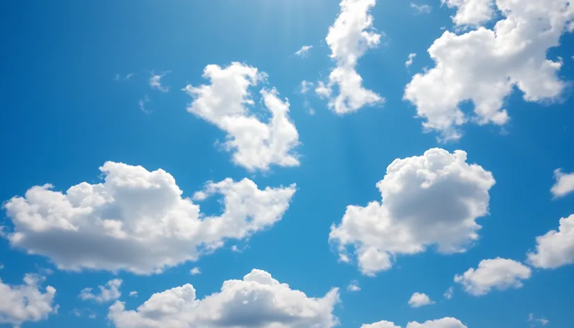 blue sky and clouds