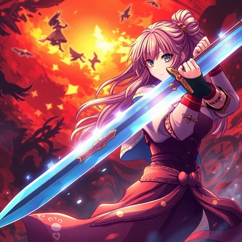 anime female sword