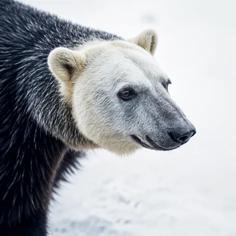 black polar bear