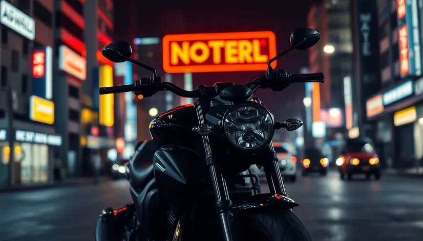 black motorcycle