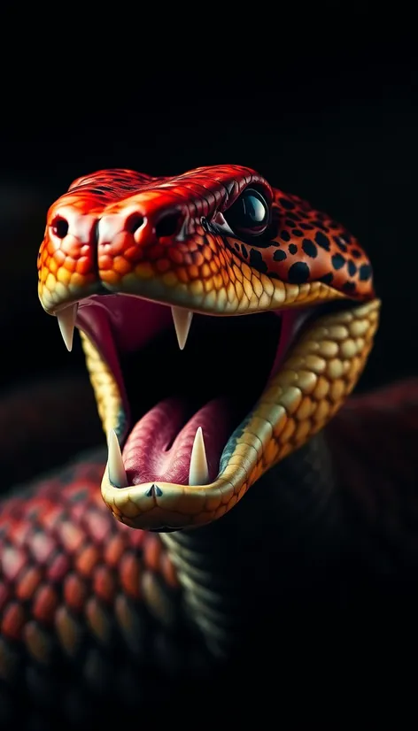 moving mouth snake