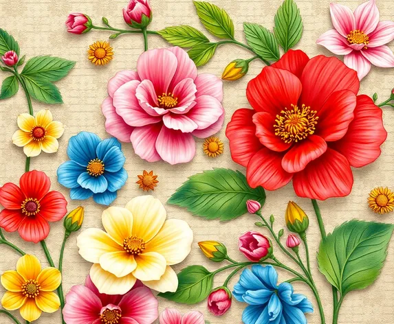 beautiful floral border