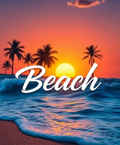 modern beach script font