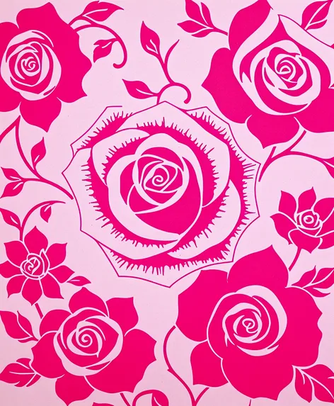 rose stencils for tattoos