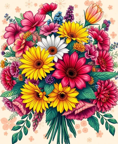 clip art flowers bouquet