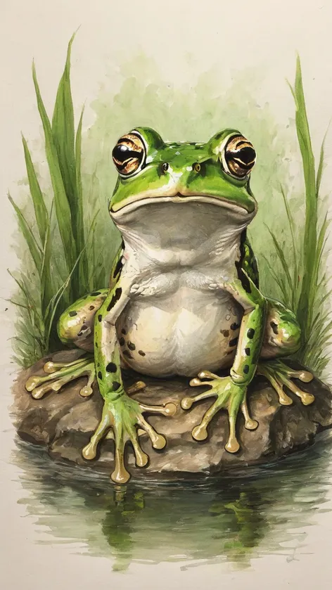 frog cartoon drawing