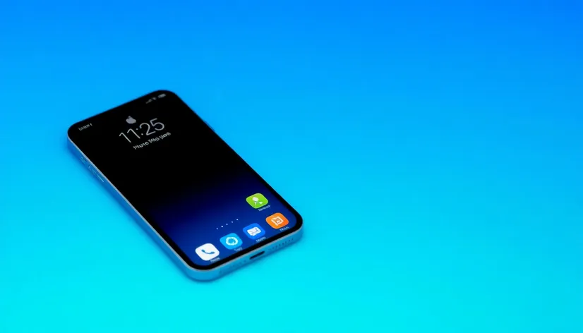 gradient blue iphone home