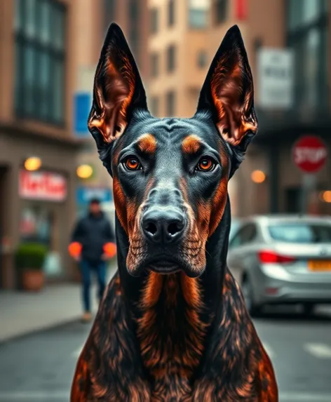 doberman without cropped ears