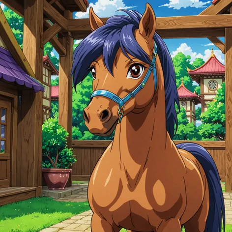 A cute Yu-Gi-Oh horse