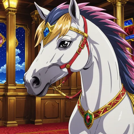 A cute Yu-Gi-Oh horse