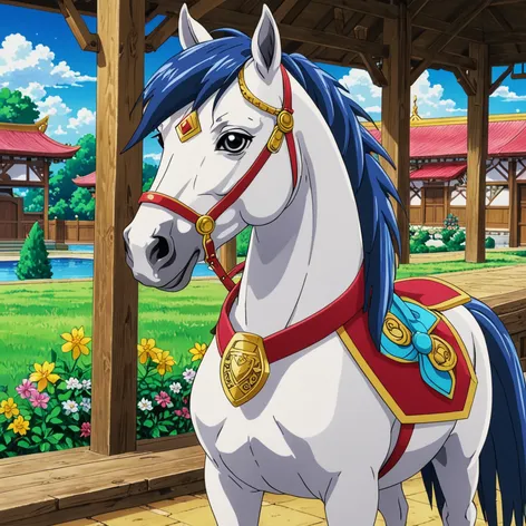 A cute Yu-Gi-Oh horse