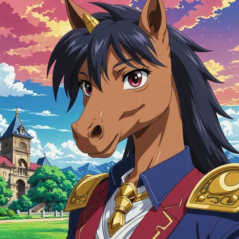 A cute Yu-Gi-Oh horse