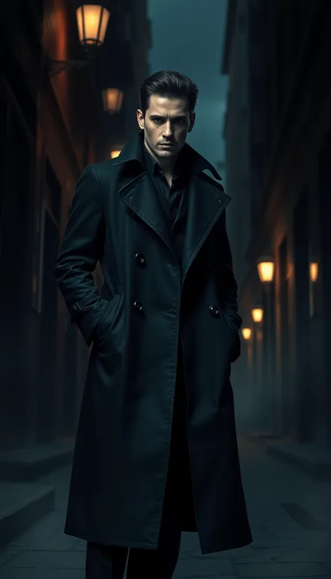 gothic trench coat men