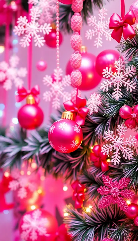 christmas wallpaper pink