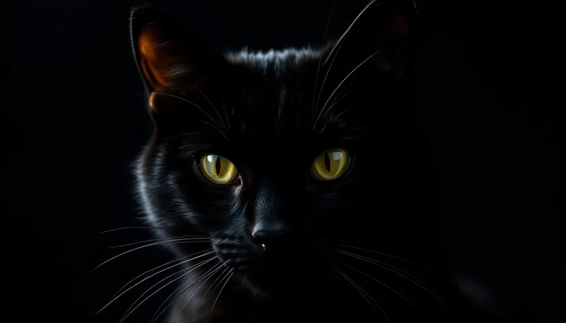 image of black cat