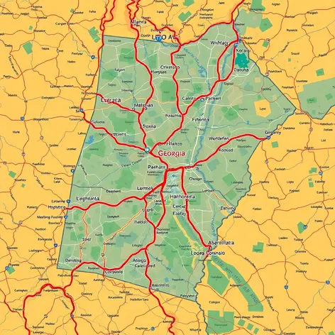 georgia road map