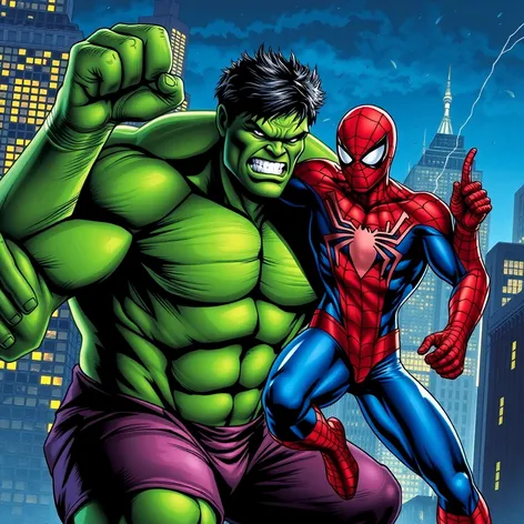 hulk x spiderman