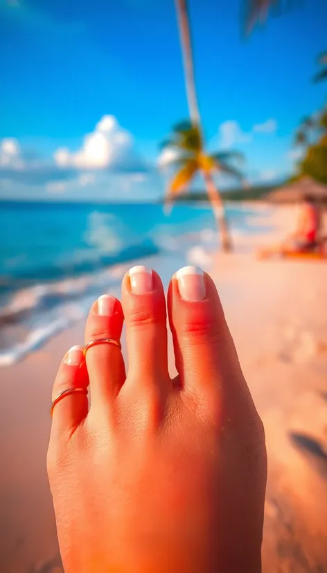 white toenails from nail