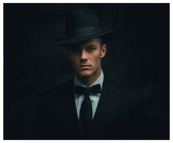 black hat suit