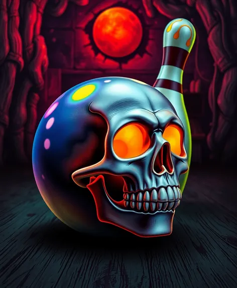 skull bowling ball