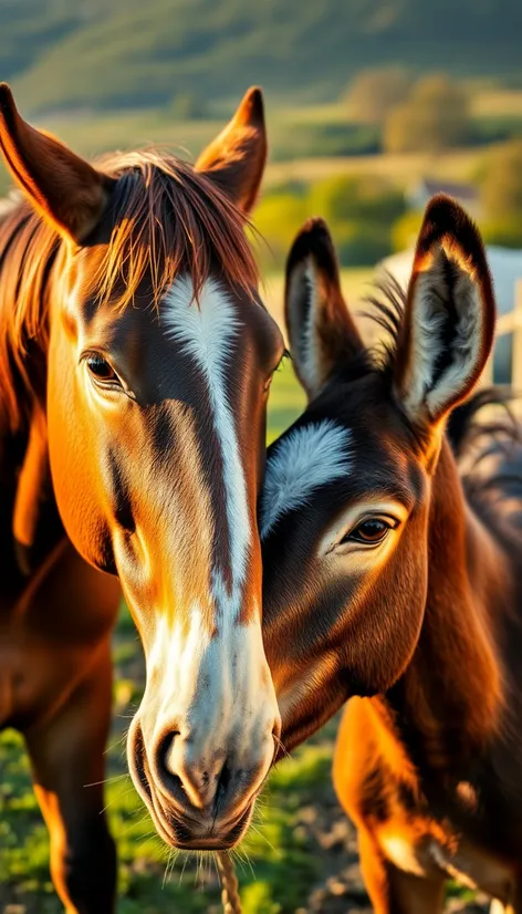 female horse and a