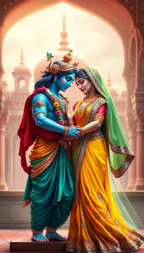 krishna radha god images