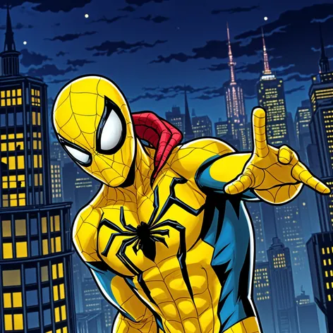 yellow spider man