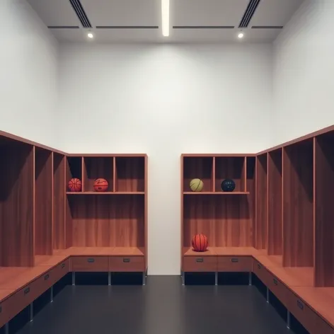 tasteful basketball locker room