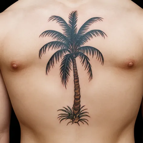 palm tree tattoo