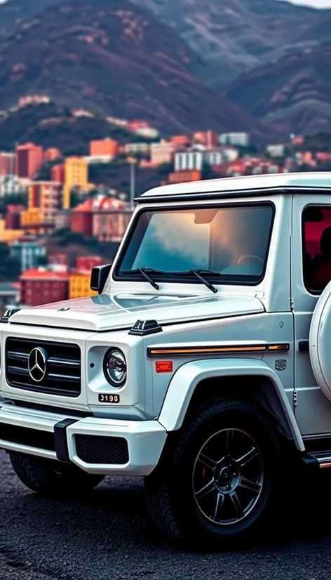 g wagon in white