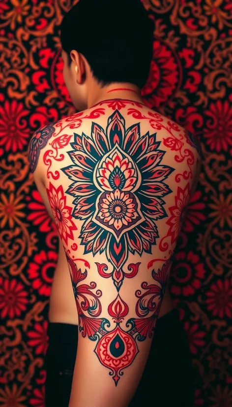 red indian tatooes in