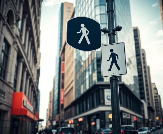 pedestrian crossing sign