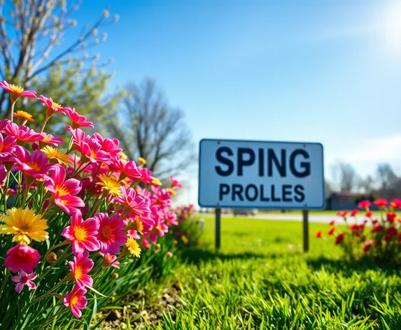 spring poster sign outdoors