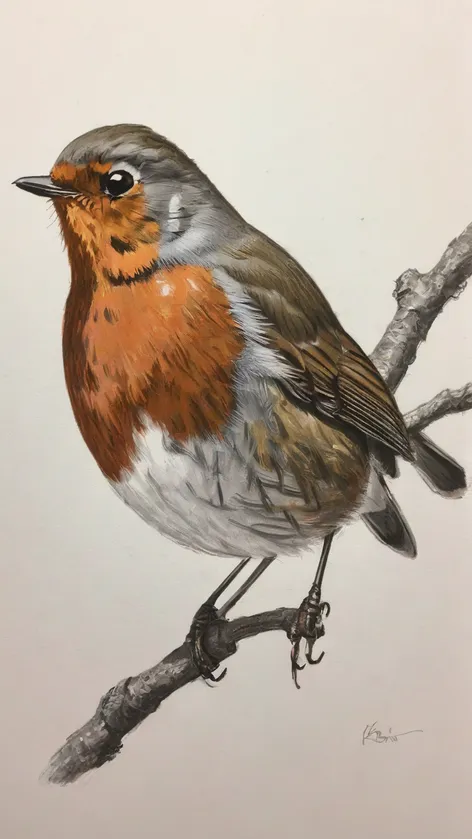 robin drawing